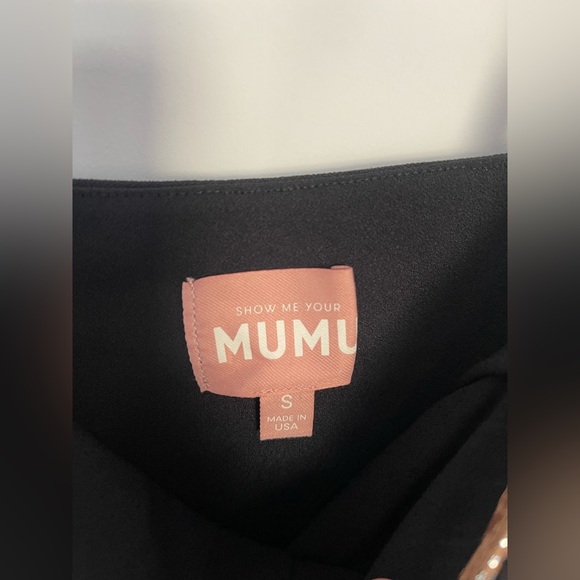 Show Me Your Mumu Hepburn Midi Dress size Small S Silver Confetti Black nwot - Picture 8 of 9